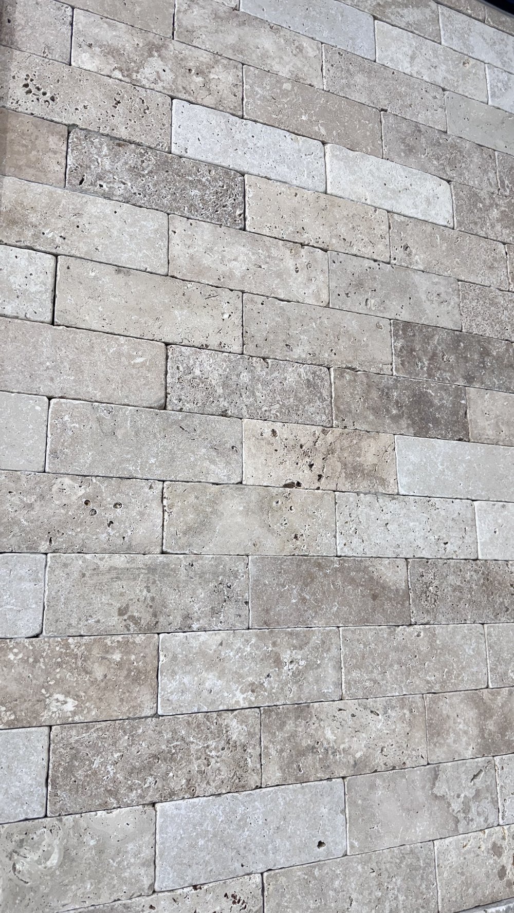 Amostra de revestimento Travertino Anticato
